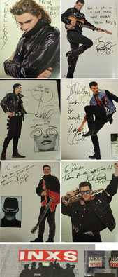 Autographed rock albums